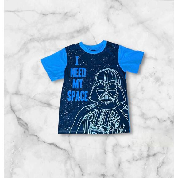 Star Wars Darth Vader Black Pajama Shirt Boys Small - Picture 1 of 4